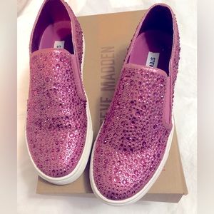Steven Madden pink sneakers.